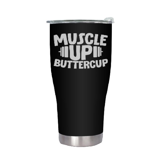 Muscle Up Buttercup 2 Stainless Steel Tumblers