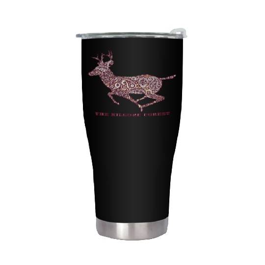 Deer - Maroon Stainless Steel Tumblers