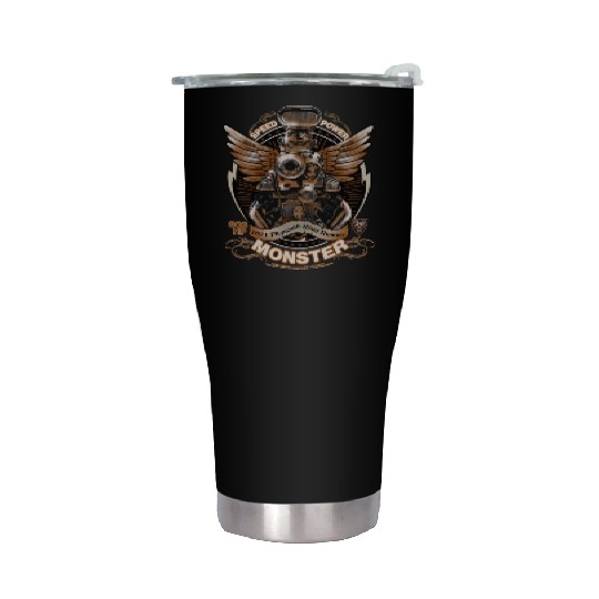 Muscle car - Powerful 900 hp engine Stainless Steel Tumblers