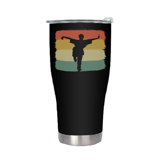 Kung Fu Fighting Martial Artist Stainless Steel Tumblers