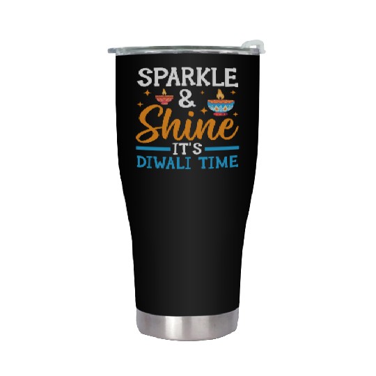 Happy Diwali Diwali Festival Indian Hindu Hinduism Stainless Steel Tumblers