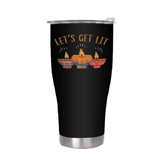 Happy Diwali Diwali Festival Indian Hindu Hinduism Stainless Steel Tumblers