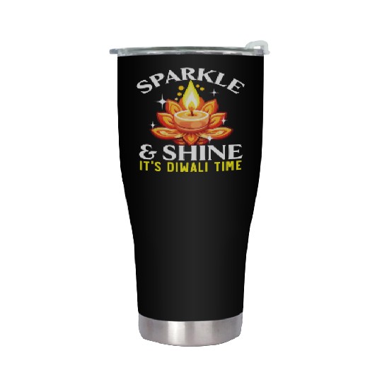 Happy Diwali Diwali Festival Indian Hindu Hinduism Stainless Steel Tumblers