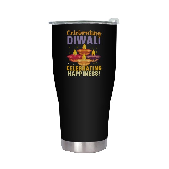 Happy Diwali Diwali Festival Indian Hindu Hinduism Stainless Steel Tumblers