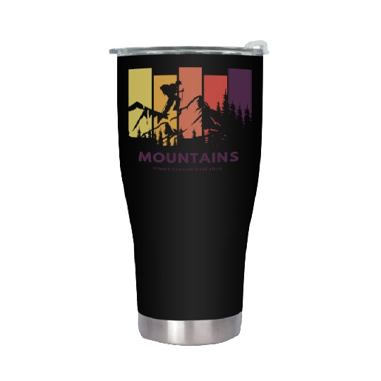 Mountains | Hiking | Nature | Adventure Stainless Steel Tumblers