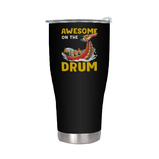 Funny Dragon Boat Racing Paddle Stainless Steel Tumblers