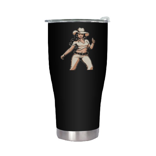 Line Dance Line Dancing Cowgirl Stainless Steel Tumblers