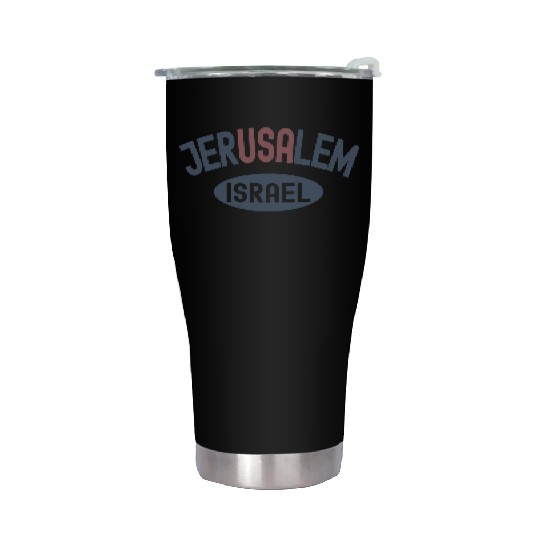 Usa Jerusalem Israel Stainless Steel Tumblers
