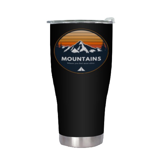 Mountain | Hiking | Adventure | Nature Stainless Steel Tumblers