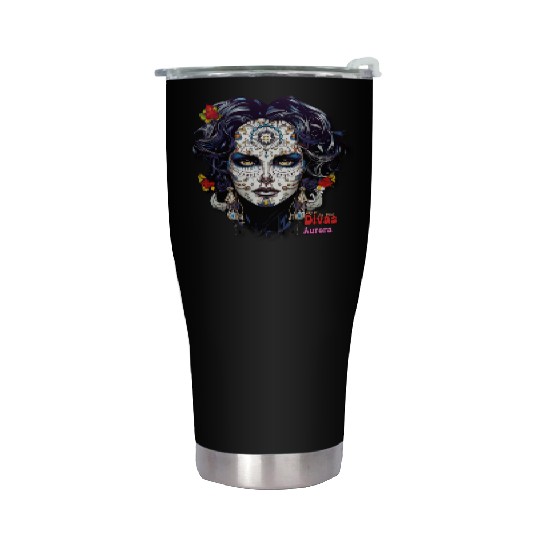Day of the Dead Divas - Aurora Stainless Steel Tumblers
