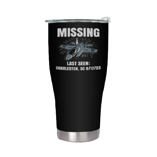 Missing F-35 War Plane Stainless Steel Tumblers