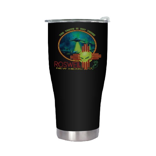 Roswell Aviation New Mexico Alien UFO Stainless Steel Tumblers