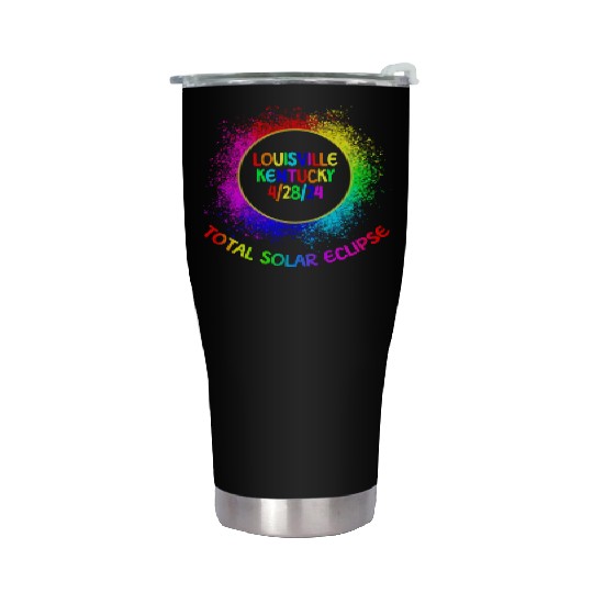 Total Solar Eclipse Louisville Kentucky 4/28/24 Stainless Steel Tumblers