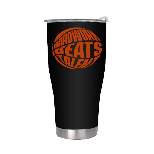 Hardwork Beats Talent Lover Pro Player Basketball Stainless Steel Tumblers