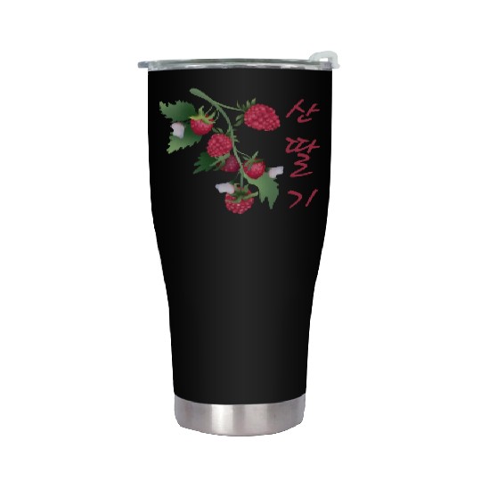 Korean Raspberry Stainless Steel Tumblers