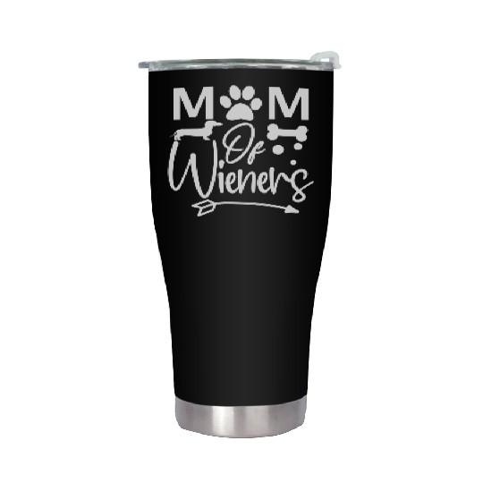 Dog Lover Gift Mom Of Wieners Dachshunds Stainless Steel Tumblers