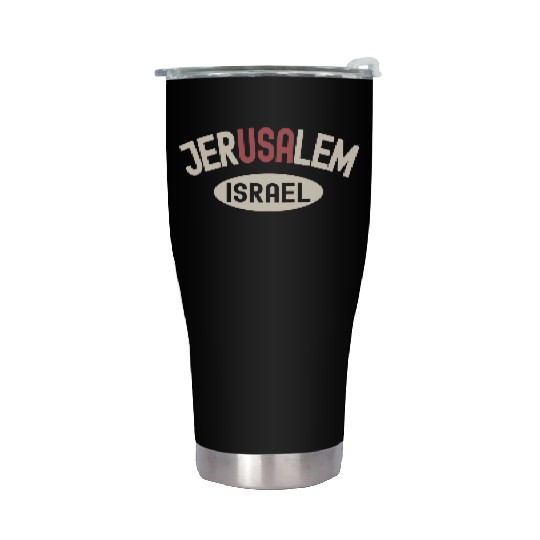 Usa Jerusalem Israel Stainless Steel Tumblers