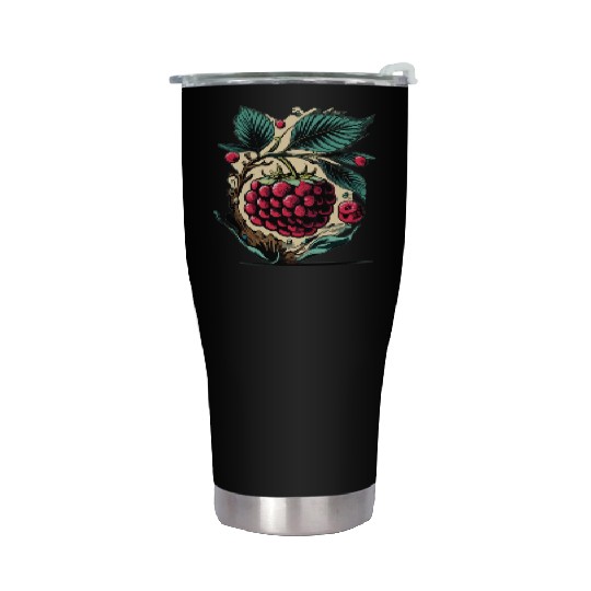 Raspberry Stainless Steel Tumblers