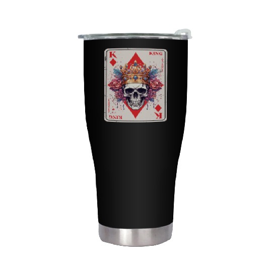 Gothic Card Game Halloween Scary Horror Stainless Steel Tumblers