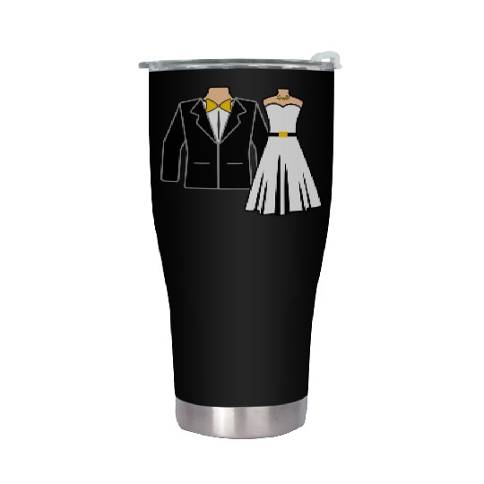 Wedding clothes bride groom Stainless Steel Tumblers