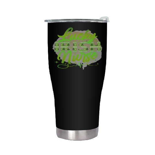 Lucky Irish Nurse Stainless Steel Tumblers