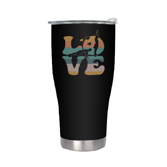 Burpees Workout Gym LOVE Stainless Steel Tumblers