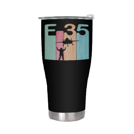 F35 Vintage Air Force Fighter Jets Stainless Steel Tumblers