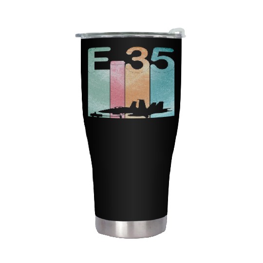 F35 Vintage Air Force Fighter Jets Stainless Steel Tumblers