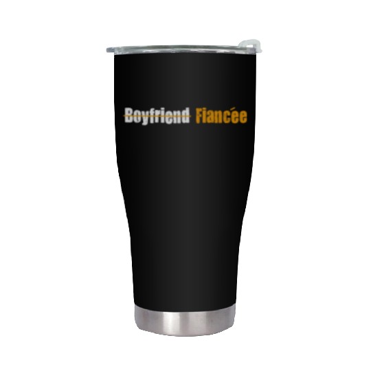 Couple Engagement Engaged Men Funny Fiancee Stainless Steel Tumblers