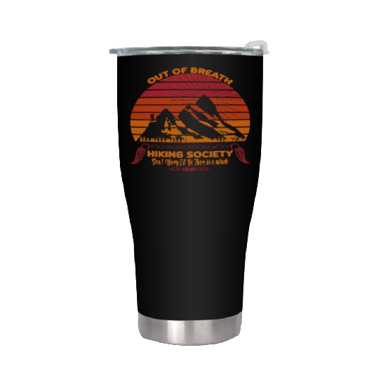 Out of Breath Hiking Society Stainless Steel Tumblers