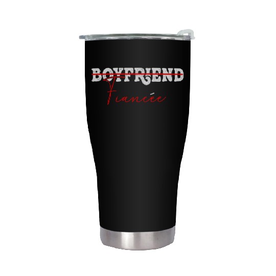 Couple Engagement Engaged Men Funny Fiancee Stainless Steel Tumblers