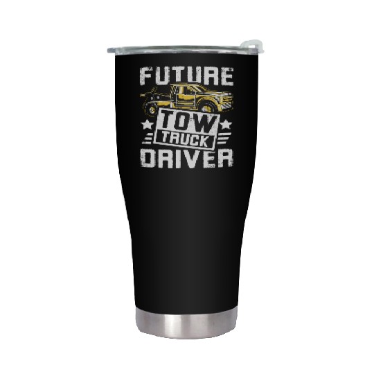 Future Tow truck driver Stainless Steel Tumblers