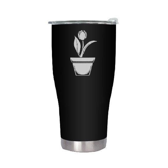Tulip Gardening Floral Stainless Steel Tumblers