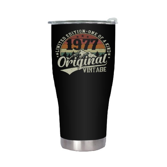1977 Vintage Birthday Gift Stainless Steel Tumblers