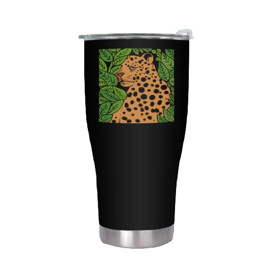 Jaguar in Forest Wildlife Biologist Gift Stainless Steel Tumblers