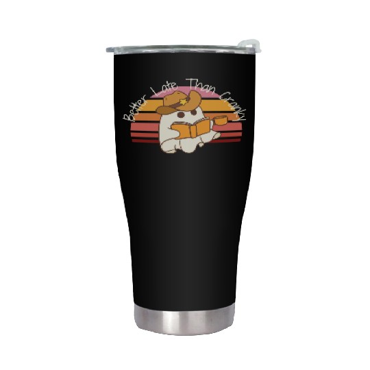 Better Late Better Late Than Cranky Fall Autumn Stainless Steel Tumblers