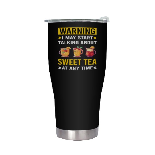 Warning Sweet Tea Stainless Steel Tumblers
