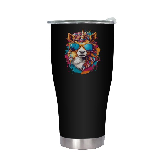 Rainbow Horse Gallop: Magical Pony Journey Stainless Steel Tumblers