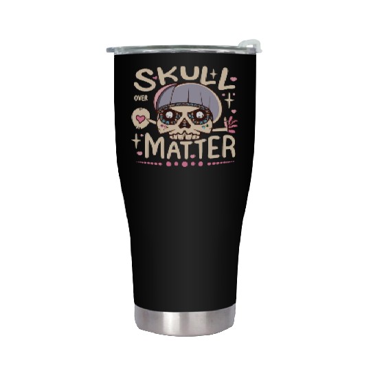 Totenkopf Skull Skulls Totenschädel Spruch Stainless Steel Tumblers