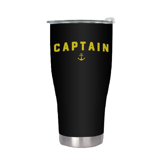 Navy Blue Captain Stainless Steel Tumblers