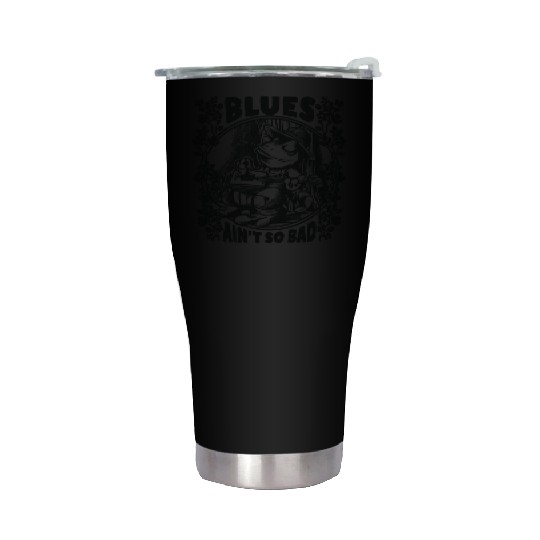Delta Blues Frog With Guitar Blues Ain t So Bad Stainless Steel Tumblers