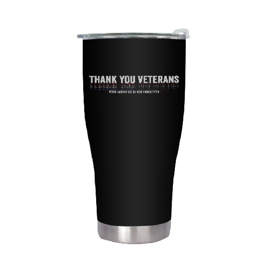 Thank You Veterans! Thank You For Your Service Stainless Steel Tumblers
