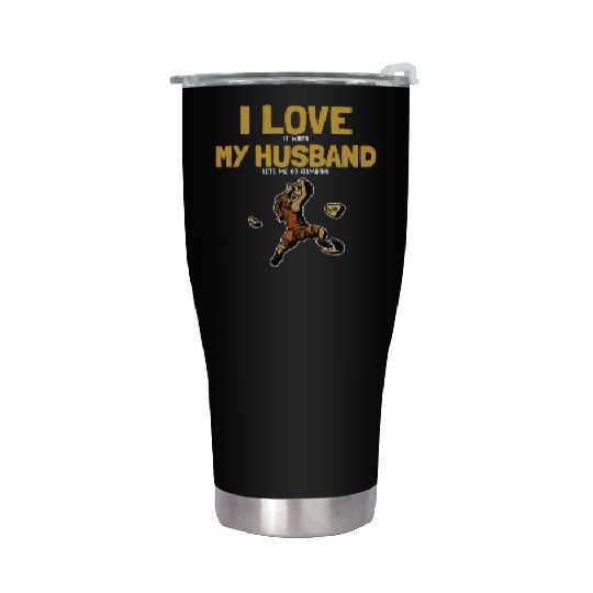 I love my Husband Climbing Bouldering Indoor Stainless Steel Tumblers