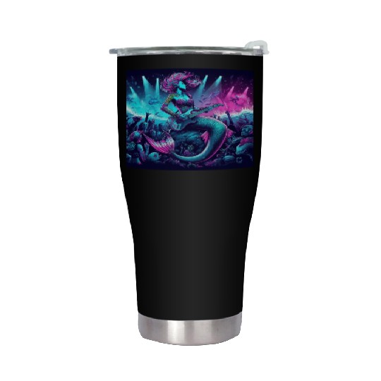 rock and roll under the sea Stainless Steel Tumblers