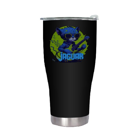 Baby Jaguar Guitar Stainless Steel Tumblers