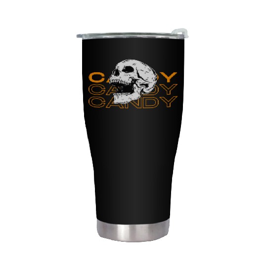 Candy Candy Candy Skull Stainless Steel Tumblers