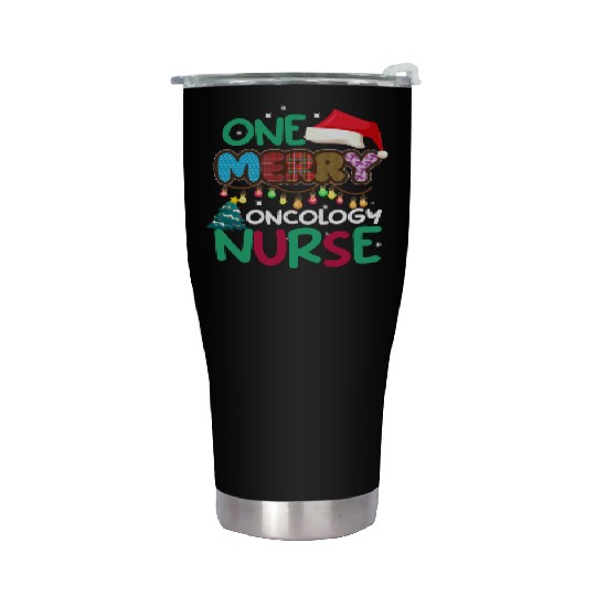 One merry Oncology Nurse Christmas Stainless Steel Tumblers