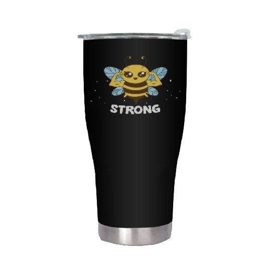 Bee Strong Stainless Steel Tumblers