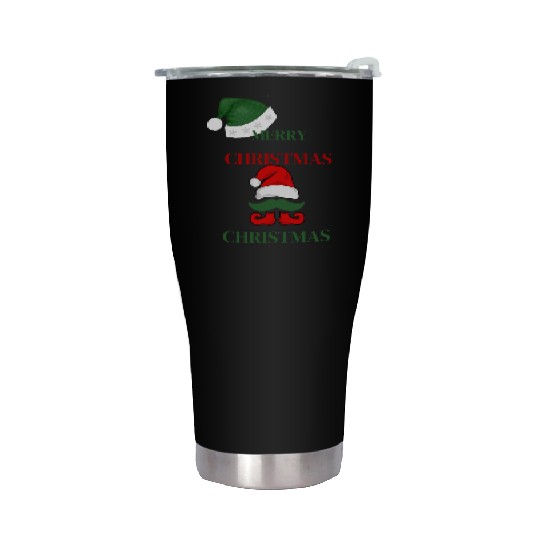 Elf Merry Christmas Stainless Steel Tumblers