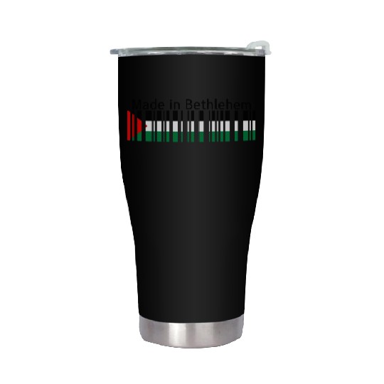 Made in Bethlehem Barcode Palestine Flag for Pales Stainless Steel Tumblers
